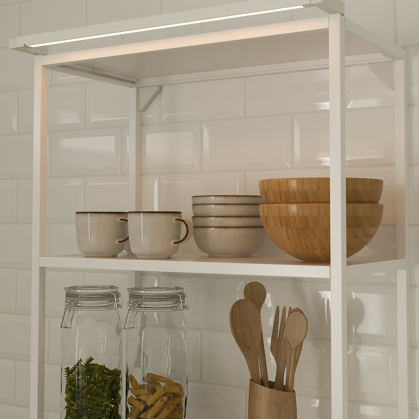 SKYDRAG sensoriga LED-valgusriba tööp/kappi, 80 cm, hämardatav valge